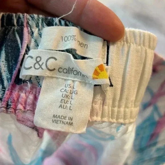 🔆C&C 🔆California clothing Bright and colorful wide leg pants - Picture 2 of 6